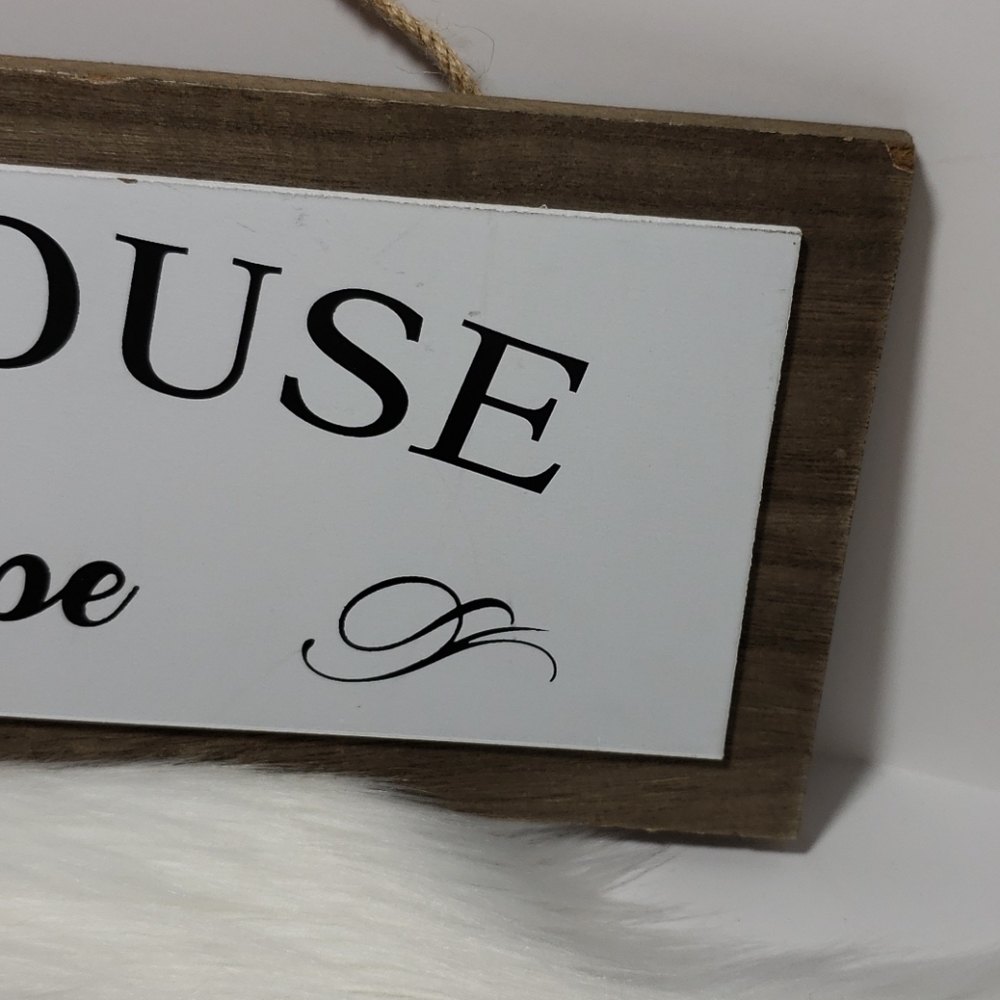 Always Home Bath House Sign Farmhouse Decor NWOT - Picture 8 of 12